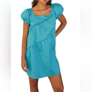 Taylor Tillman Shift Dress Aqua in Size Medium
